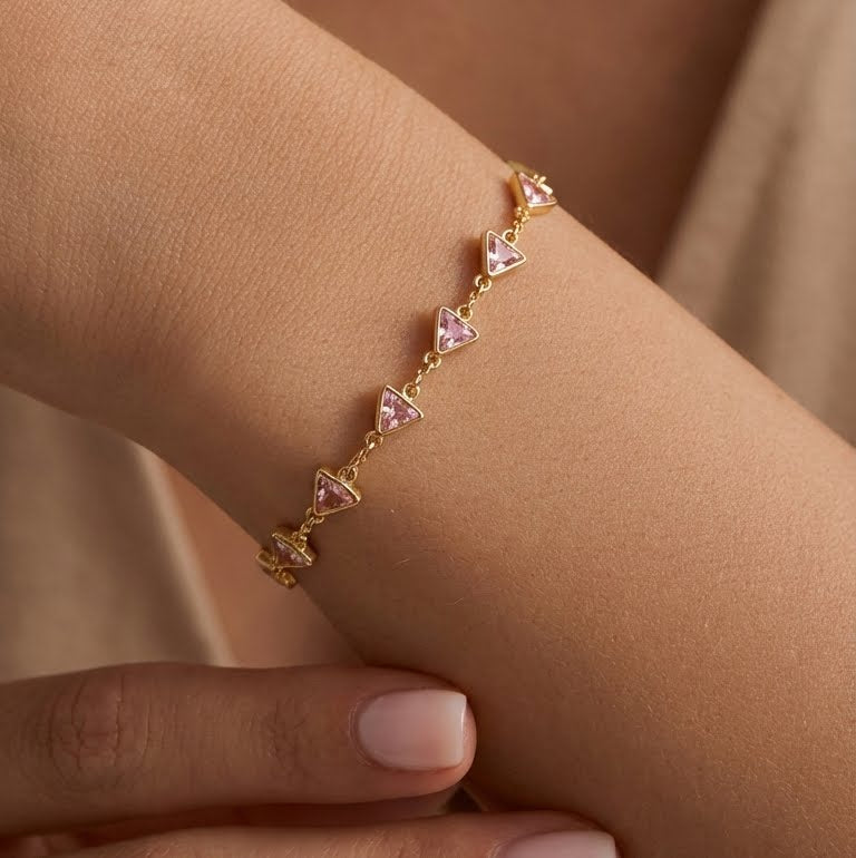 Beautiful Gold Plated Charm Bracelet