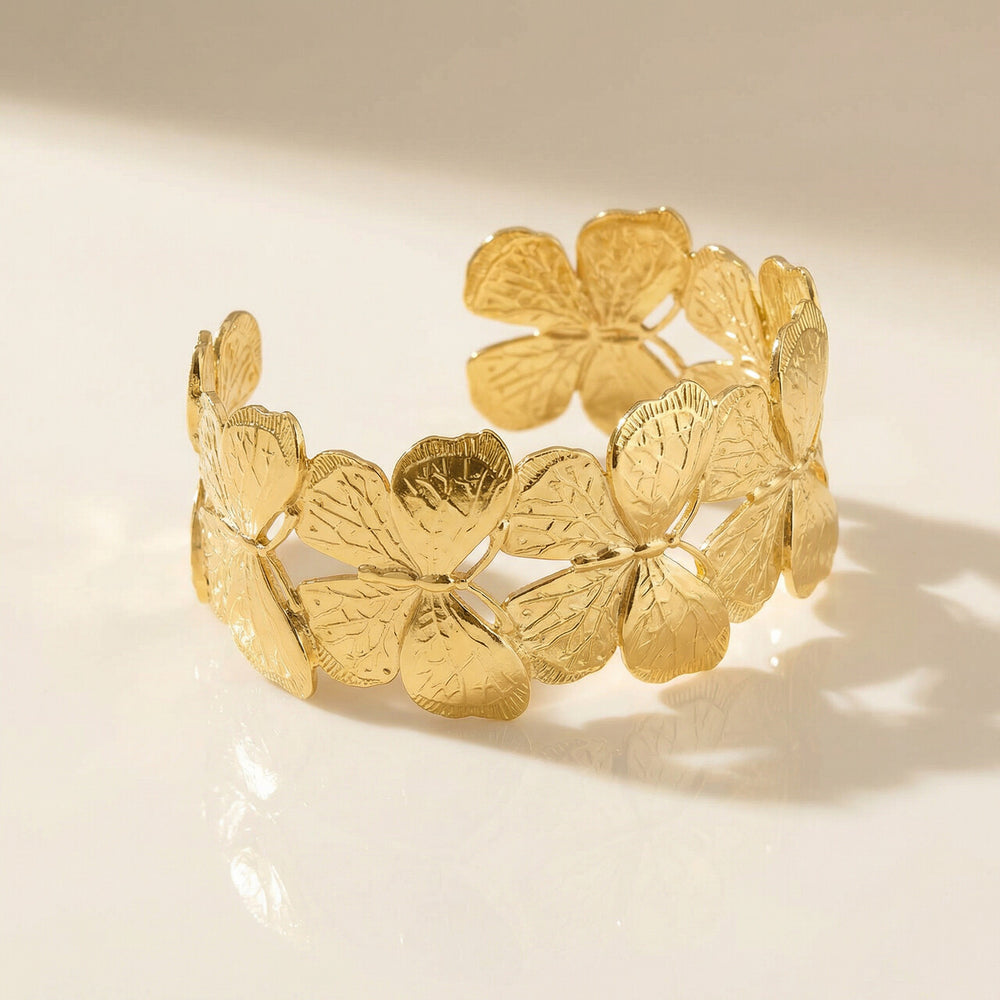 Floral Cuff Bracelet For Womens