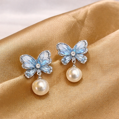 Drop Butterfly Earrings for Girls