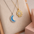Sun & Moon Couple Pendant Necklace