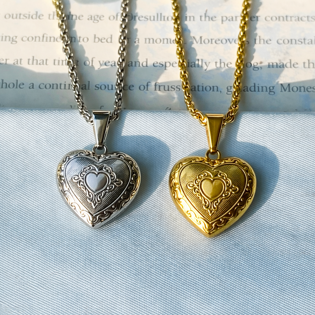 Personalised Heart Photo Locket Necklace