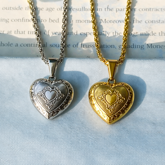 Personalised Heart Photo Locket Necklace