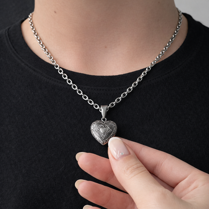Personalised Heart Photo Locket Necklace