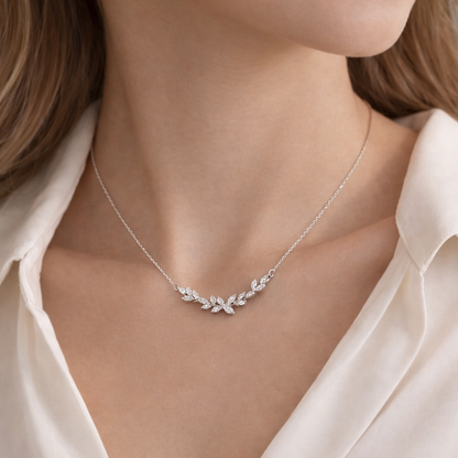 Crystal Petal Necklace