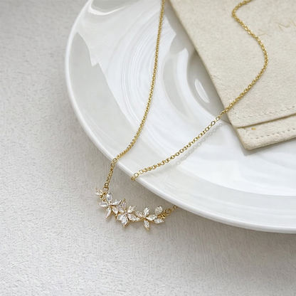 Crystal Petal Necklace