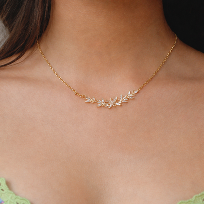 Crystal Petal Necklace