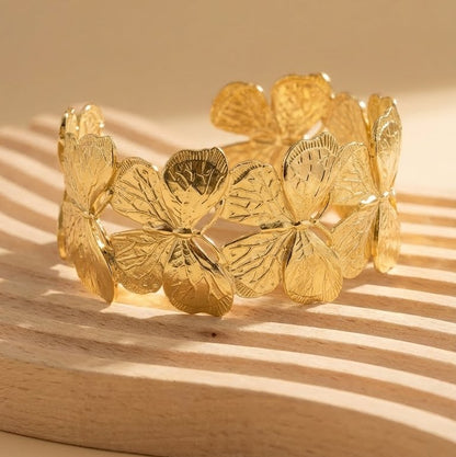 Floral Cuff Bracelet For Womens