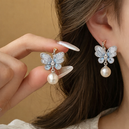 Drop Butterfly Earrings for Girls