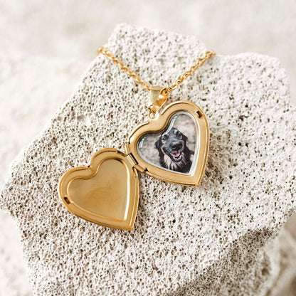 Personalised Heart Photo Locket Necklace