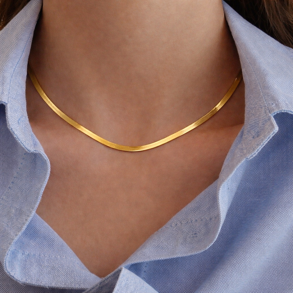 Stainless Steel Snake Bone Chain