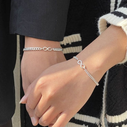 Elegant Plated Infinity Symbol Bracelet