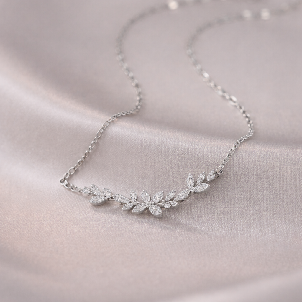 Crystal Petal Necklace