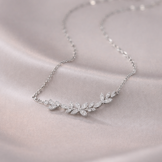 Crystal Petal Necklace