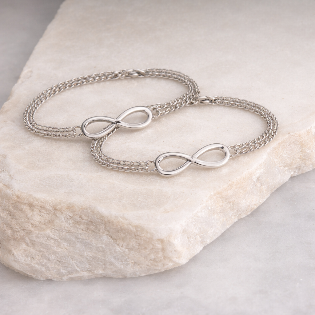 Elegant Plated Infinity Symbol Bracelet