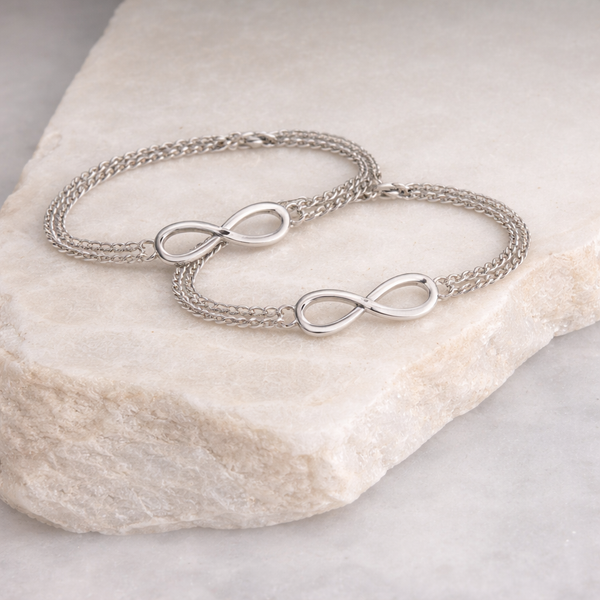 Elegant Plated Infinity Symbol Bracelet