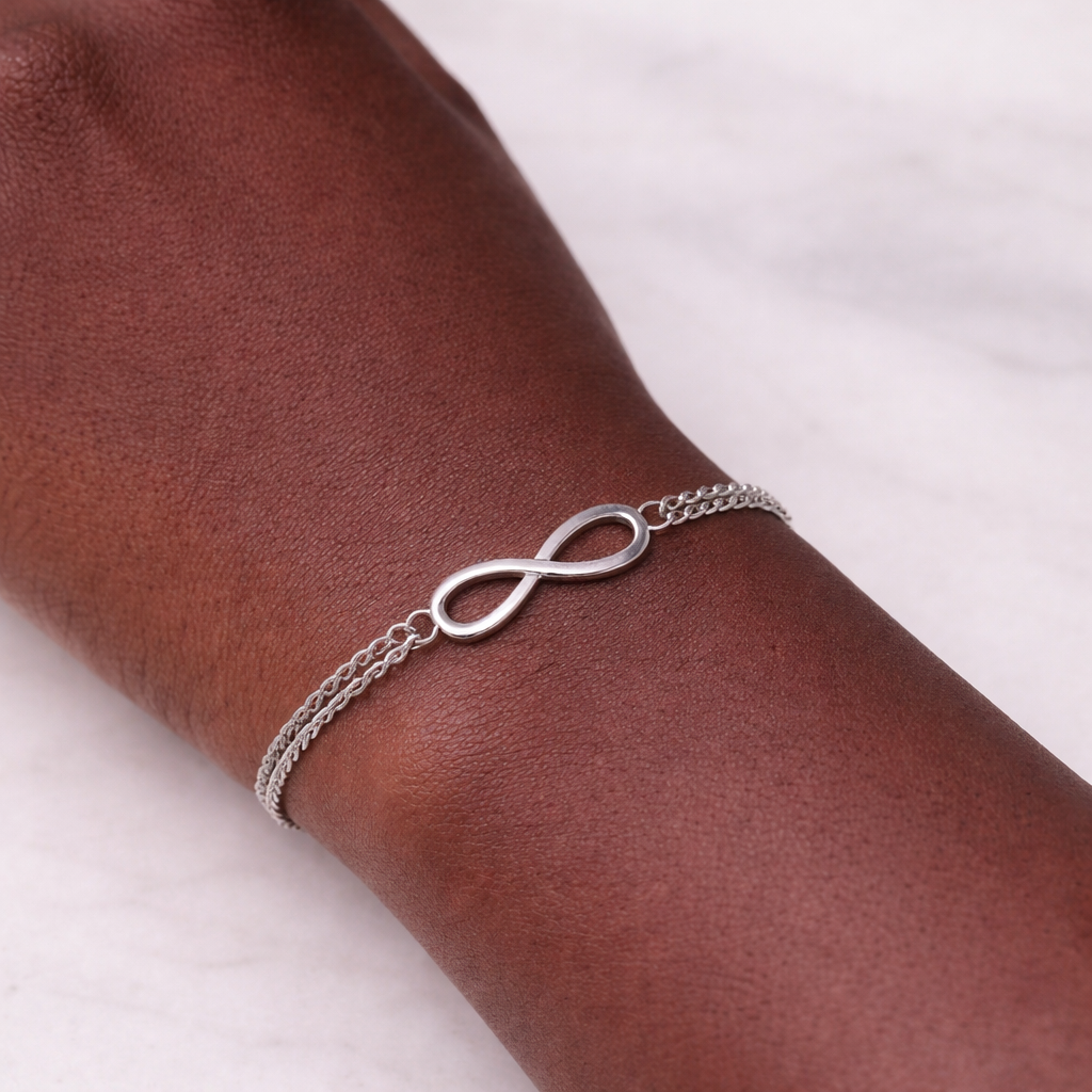 Elegant Plated Infinity Symbol Bracelet