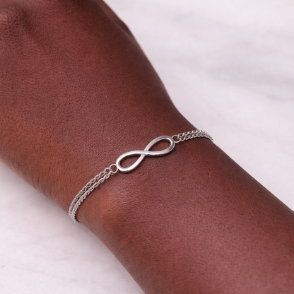 Elegant Plated Infinity Symbol Bracelet