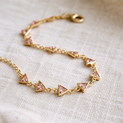Beautiful Gold Plated Charm Bracelet