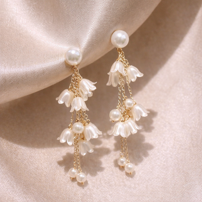 COOLWOOL Floral Drop Earrings